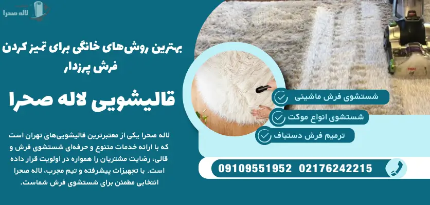 بهترین روش‌های خانگی برای تمیز کردن فرش پرزدار