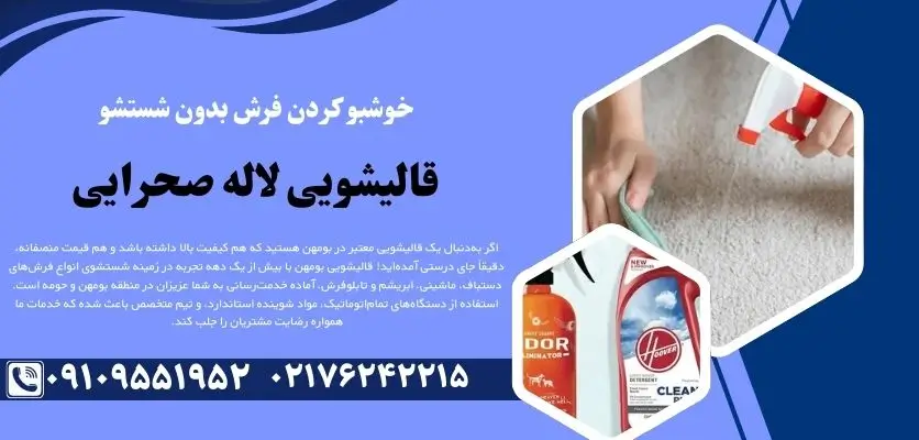 خوشبو کردن فرش بدون شستشو