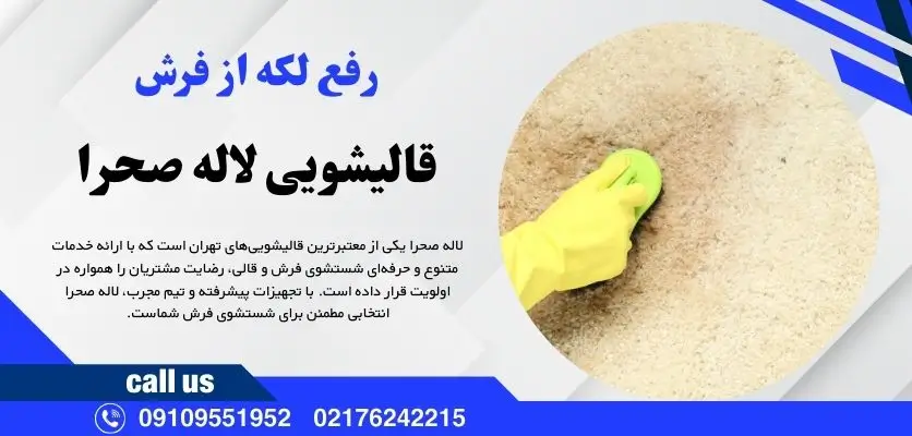 رفع لکه از فرش